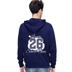 Leavers 2026 Customized School Name Graphic Design Farwell Party Stars & Stripes Hoodie
